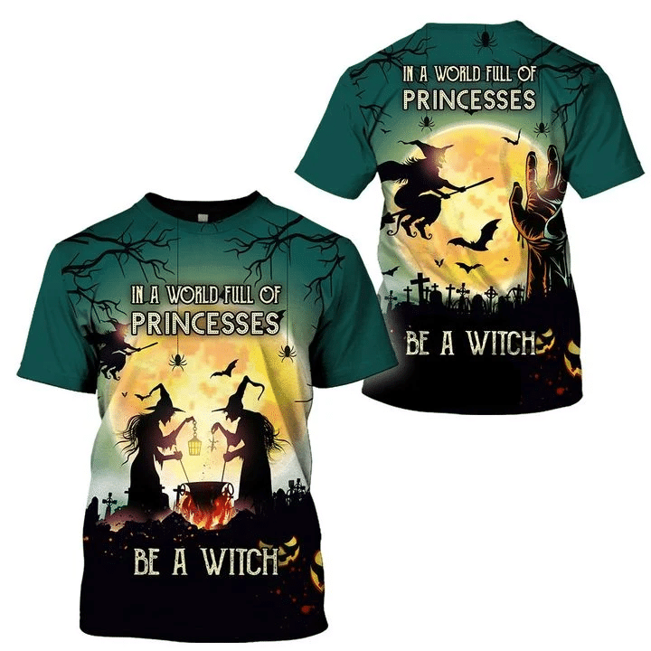Be A Witch Halloween Costume 3D Fullprint Shirt - 3D T-Shirt