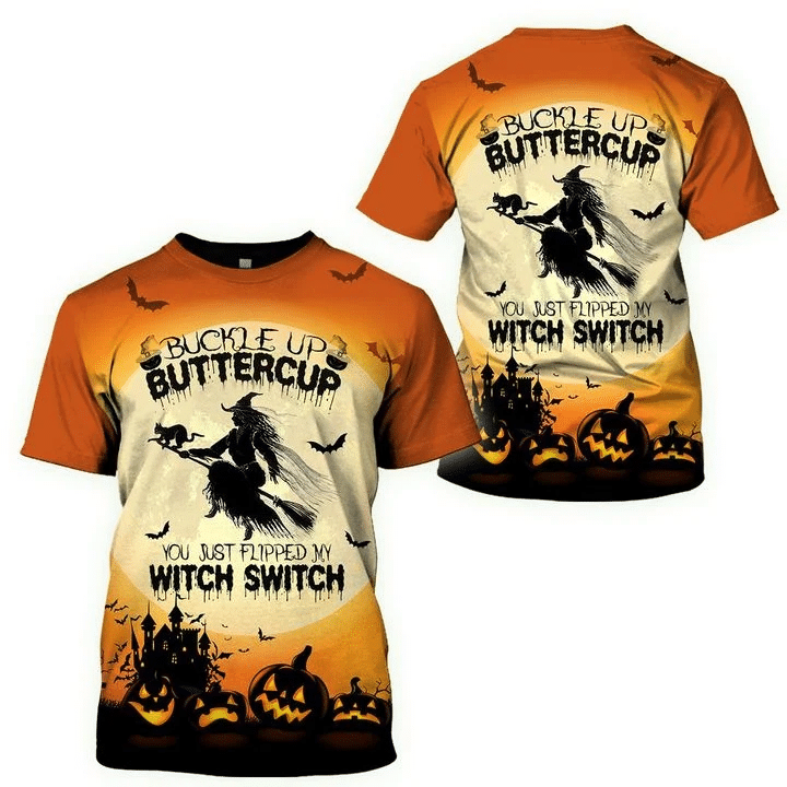 Buckle Up Buttercup Halloween Costume 3D Fullprint Shirt - 3D T-Shirt