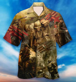 Veteran World War and Peace Hawaiian Shirt - Short Sleeve Hawaiian Shirt