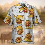 Corgi Pumpkin Halloween Hawaiian Shirt