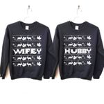 Wifey Hubby Couple Christmas Sweatshirt