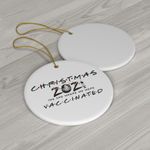 The Christmas 2021 The One Where We Were Vaccinated Christmas Ornaments