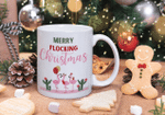 Merry Flocking Christmas  Flamingo Coffee Mug