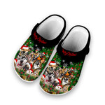 Funny Dogs & Cat Christmas Unisex Clog
