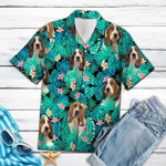 Basset Hound Hawaiian Summer Holiday Dog Lover Shirt