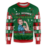 All Women Are Created Equal But Only The Best Become Bakers Christmas Sweater