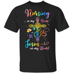 Cross Christ Nursing In My Veins Jesus In My Heart Christmas Shirt