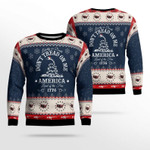 Snake Don't Tread On Me America 1776 Christmas Sweater