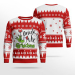 Wine Lover Drink Up Grinches Christmas Sweater