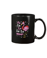 Fa La La Mingo Flamingo Santa Christmas Coffee Mug