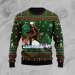 BigFoot Santa Gift Christmas Tree Sweater