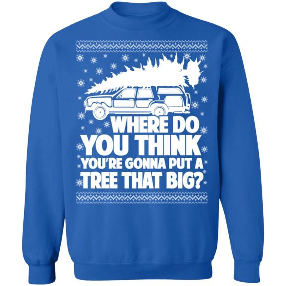 Bend Over & I’ll Show You Christmas Sweatshirt Product Photo