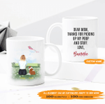 Personalized Two-sided Mug for Dog Lovers - Thanks For Picking Up My Poop And Stuff