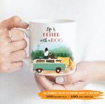 Personalized Coffee Mug for Dog Lovers - Life Is Better With A Dog - 1 Dog