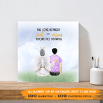 The Love Between Son & Mom Knows No Distances - Personalized Canvas Print - Memorial Wall Art