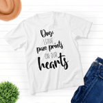 Dogs Leave Paw Prints On Our Hearts - Unisex Shirt For Dogs Lovers - Gifts For Buddies