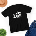 Dad Heart - Unisex T-shirt - New Dad Husband Gift - Awesome Dad Funny Tshirt - Father's Day Gift