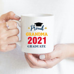 Coffee Mug - Proud Grandma - Gift Ideas For Class of 2021 Graduation - Family Matching Mug