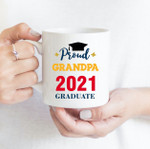 Coffee Mug - Proud Grandpa - Gift Ideas For Class of 2021 Graduation - Family Matching Mug