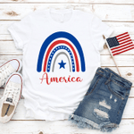 Happy 4th of July T-Shirt, American Flag, Celebration July 4th, Merica Unisex Shirt