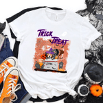 Personalized Halloween T-Shirt, Trick or Treat, Funny Halloween Dog Shirt, Dog Lovers Shirt, Halloween Gift For Dog Owners, Dog Mom, Halloween Party