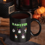 This Dadster Belongs To, Halloween Monster Dad Gift, Personalized Mug for Dog Dad Cat Dad, Funny Halloween Pumpkins
