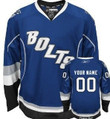 Personalize Jersey Tampa Bay Lightning Mens Customized Blue Third Jersey Nhl