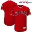 Personalize Jersey Men's Los Angeles Angels Of Anaheim Majestic Scarlet Red 2017 Spring Training Authentic Flex Base Stitched Mlb Custom Jersey Mlb