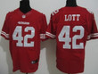 Nike San Francisco 49Ers #42 Ronnie Lott Red Elite Jersey Nfl