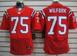 Nike New England Patriots #75 Vince Wilfork Red Elite Jersey Nfl