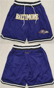 Men's Baltimore Ravens Purple Shorts (Run Small) Nfl