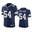 Men's Dallas Cowboys #54 Sam Williams Navy Vapor Limited Stitched Jersey Nfl