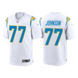 Men's Los Angeles Chargers #77 Zion Johnson White Limited Stitched Jersey Nfl