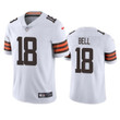 Men's Cleveland Browns #18 David Bell White Vapor Untouchable Limited Stitched Jersey Nfl