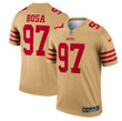 Men's San Francisco 49Ers #97 Nick Bosa 2022 New Gold Inverted Legend Stitched Football Jersey Nfl