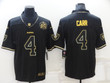 Men's Las Vegas Raiders #4 Derek Carr Black Golden Edition 60Th Patch Stitched Nike Limited Jersey Nfl