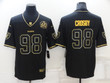 Men's Las Vegas Raiders #98 Maxx Crosby Black Golden Edition 60Th Patch Stitched Nike Limited Jersey Nfl