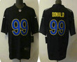 Men's Los Angeles Rams #99 Aaron Donald Black 2021 Vapor Untouchable Limited Stitched Jersey Nfl