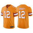 Men's Tampa Bay Buccaneers #12 Tom Brady Orange Vapor Untouchable Limited Stitched Jersey Nfl