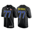 Men's Los Angeles Rams #77 Andrew Whitworth 2022 Black Super Bowl LVI Game Stitched Jersey Nfl