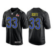 Men's Los Angeles Rams #33 Nick Scott 2022 Black Super Bowl LVI Game Stitched Jersey Nfl