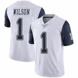 Men's Nike Cowboys #1 Cedrick Wilson White Stitched NFL Limited Rush Jersey Nfl