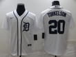Men's Detroit Tigers #20 Spencer Torkelson White Stitched Cool Base Nike Jersey Mlb