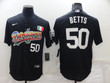 Men's Los Angeles Dodgers #50 Mookie Betts Black Mexico Cool Base Nike Jersey Mlb