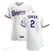 Men's Texas Rangers #2 Marcus Semien White Stitched MLB Flex Base Nike Jersey Mlb