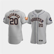Men's Houston Astros #20 Chas Mccormick Gray 60Th Anniversary Flex Base Stitched Baseball Jersey Mlb