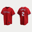 Men's Texas Rangers #2 Marcus Semien Red Cool Base Stitched Baseball Jersey Mlb