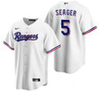 Men's Texas Rangers #5 Corey Seager White Cool Base Stitched Baseball Jersey Mlb