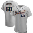 Men's Detroit Tigers #60 Akil Baddoo Gray Flex Base Stitched MLB Jersey Mlb