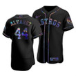 Men's Houston Astros #44 Yordan Alvarez Nike Iridescent Holographic Collection MLB Jersey - Black Mlb